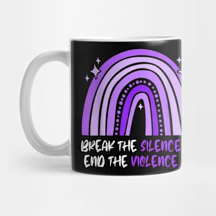 Break The Silence End Violence Domestic Violence Awareness Mug